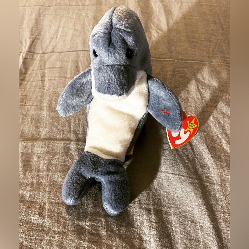 Vintage Echo the dolphin (w/error Waves tag) Ty Beanie Baby - Picture 1 of 4